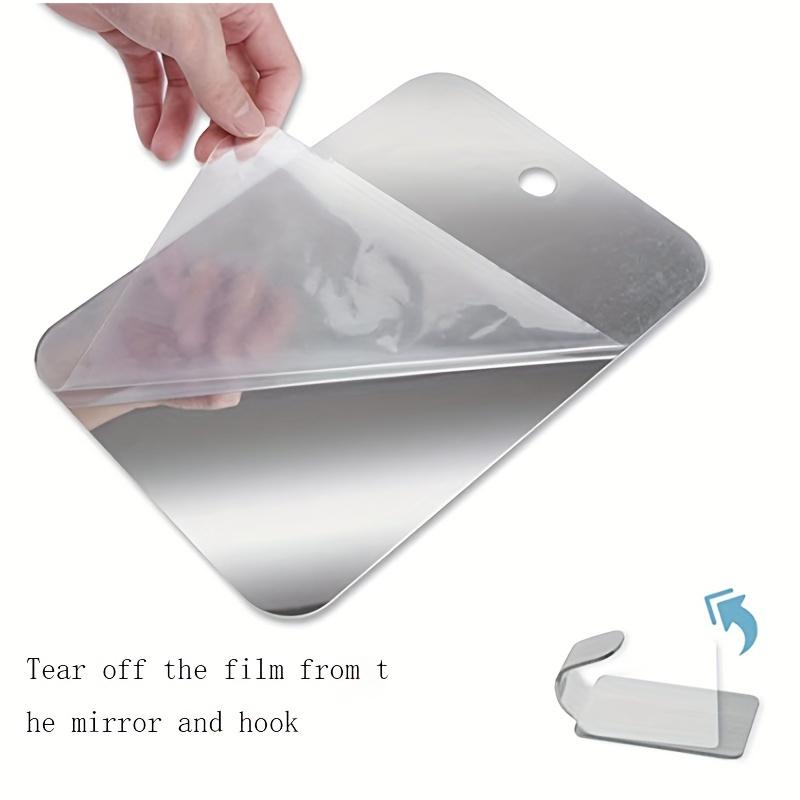 1 PC Deluxe Anti-Fog Shaving Mirror Fogless Bathroom Shower Mirror With Handheld Option For Men And Women Hanging Shower Mirro