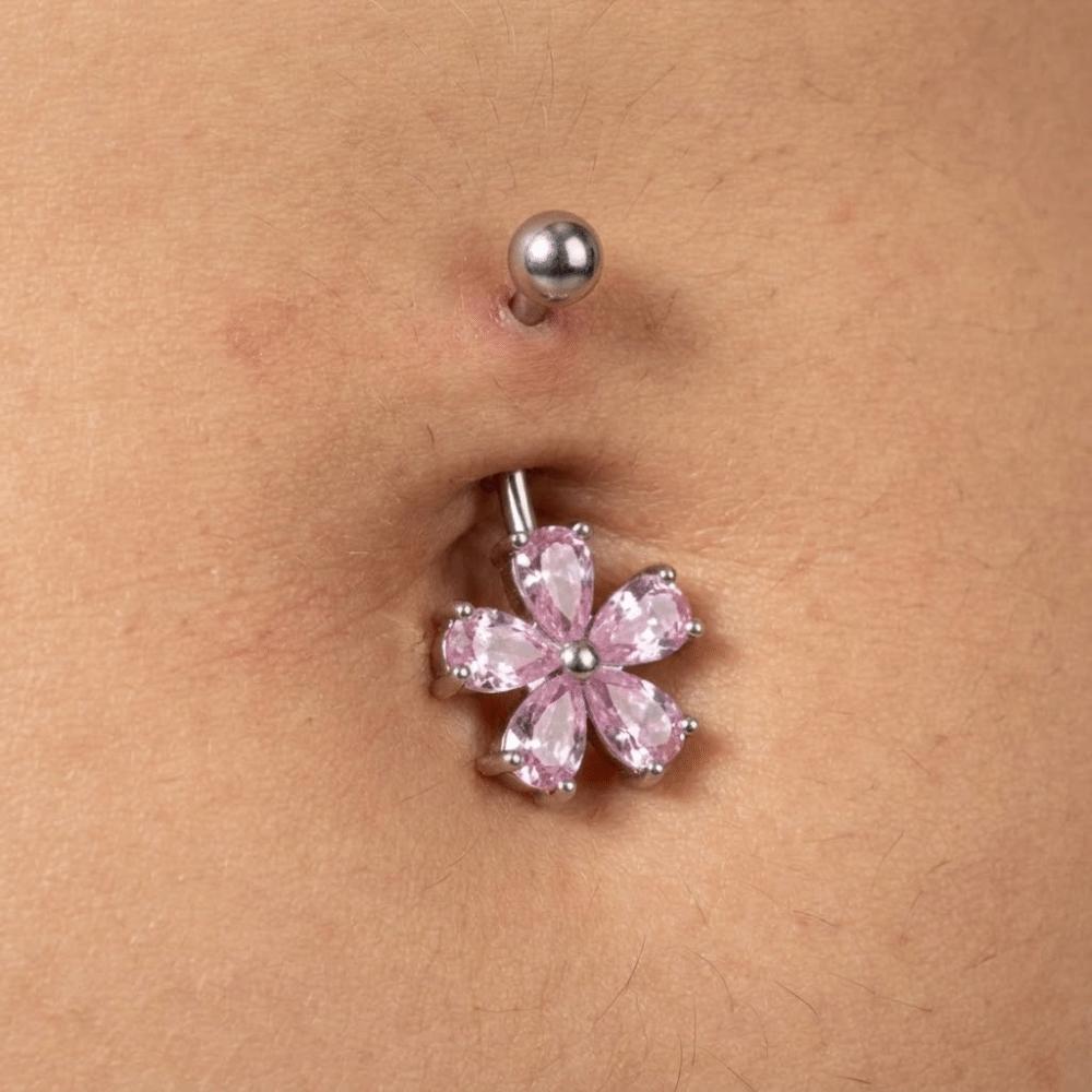 Crystal Navel Ring Stainless Steel Body Piercing Jewelry Belly Button Rings  Sexy