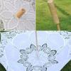 Embroidery Flower Girl Umbrella Cotton Lace Kids Sun Umbrella  Wedding Decoration