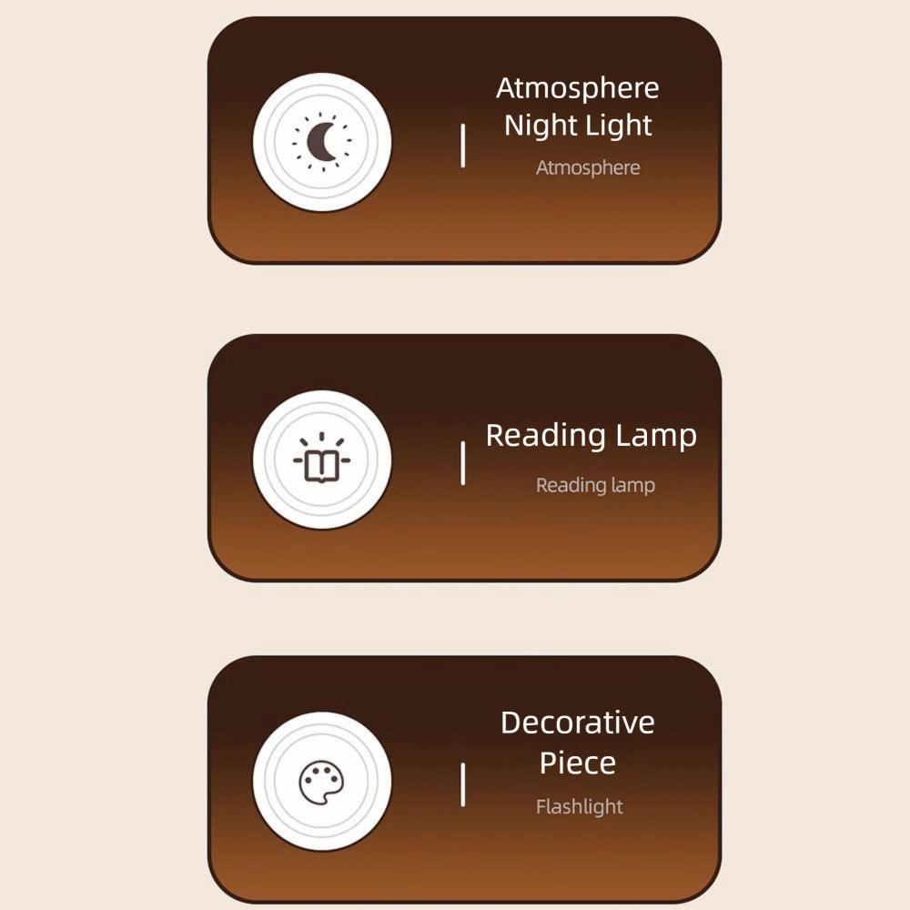 Adjustable LED Table Lamp Transparent Nordic Acrylic Night Light Indoor Lighting