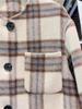 2023 Women's Retro Plaid Double-Sided Cashmere Wool Coat, Mid-Length Loose Fit for Autumn/Winter