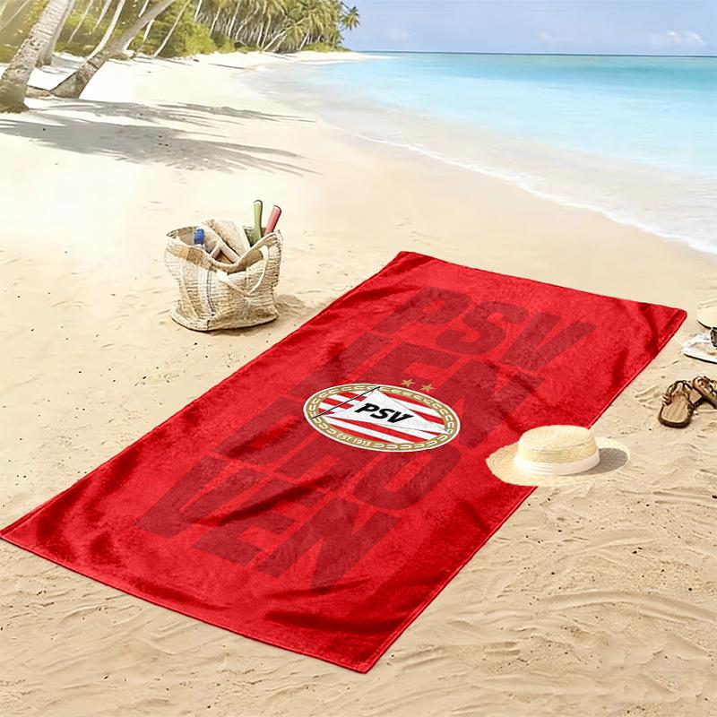 PSV Eindhoven Aufdruck Strandtuch, Großes Weiches Schnelltrocknendes Handtuch für Strand Camping Schwimmen