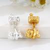 Sterling Silver Hello Kitty Claw Machine Beaded Charm with Braided Rope