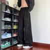 Tie-dye drape casual pants men's trendy summer new loose straight trousers wide-leg versatile design trousers