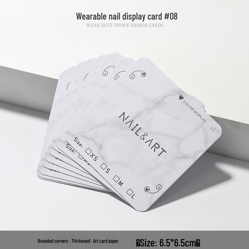 Solid Wood Nail Display Stand for Manicure Shops and Livestream Rooms