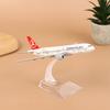 16 cm Turkish Airlines Boeing 777 Legierungs-Flugzeugmodell Maßstab 1:400 Metall Flugzeug Replika Diecast Flugzeug Luftfahrt Sammlerstücke
