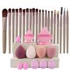 Set Pennelli Trucco Premium Sintetici Kabuki Fondotinta Correttori Cipria Fard Miscelazione Viso Occhi Set Pennelli