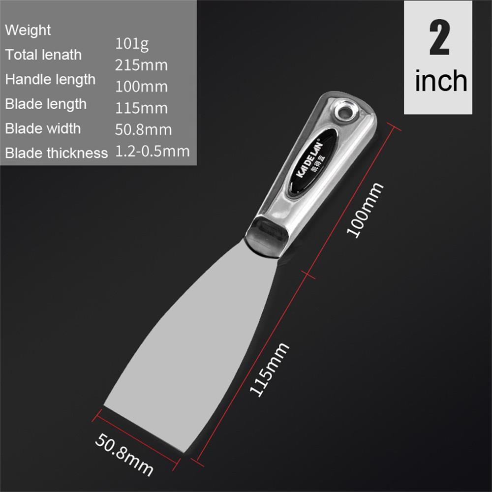 

Stainless Steel Integrated Putty Knife Scraper Spatula Putty Painter Paint Tool Plaster Shovel Clean Spatula Construction Tool