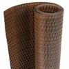 Balcony Privacy Screen Brown and Black 500 X 90 Cm Poly Rattan