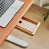 ABWR-Home Storage Stationery Container Saving Under Desk Drawer Wooden Storage Drawer Stationery Box Natural Decoration