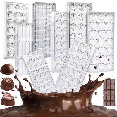 5 Styles Chocolate Mold Kitchen Restaurant Baking Tool for Party Dessert Festival Birthday Gift Handmade DIY Crafts XJM