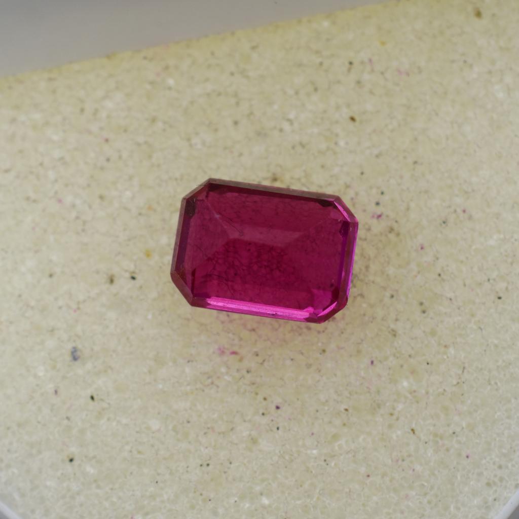 Beautiful Pink Ruby Natural 2.90 Ct Emerald Cut CERTIFIED Loose Gemstone M-902-Ra