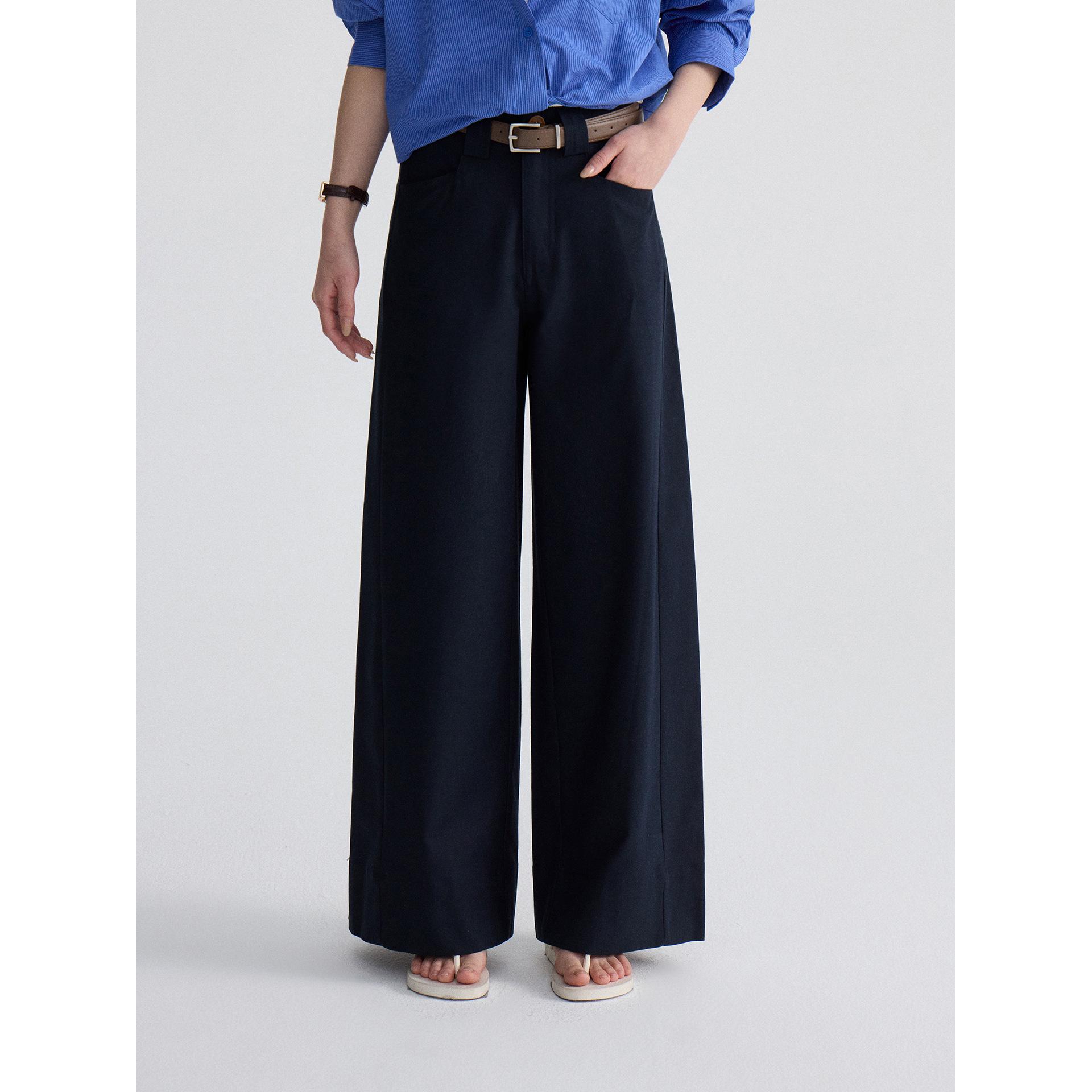 

Ge Ming Women s Spring Wide-Leg Casual Pants with Simple Solid Color and Loose Fit S (Waist 90-105 cm)