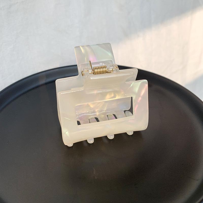 Korean Style Simple Geometric Acetate Square Hair Claw Clip