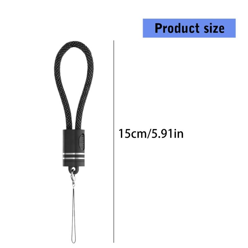 18cm Double USB C Charging Cable 60W Fast Charge With Keyring Design For Convenient Carry Power Cord