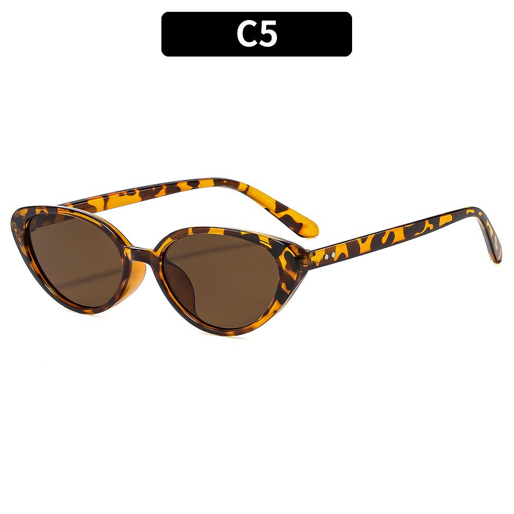 Fashion New  Eye Sunglasses Personalized Versatile Street Photography Frame Sunglasses Anti Blue Light Flat Lens Eyewear