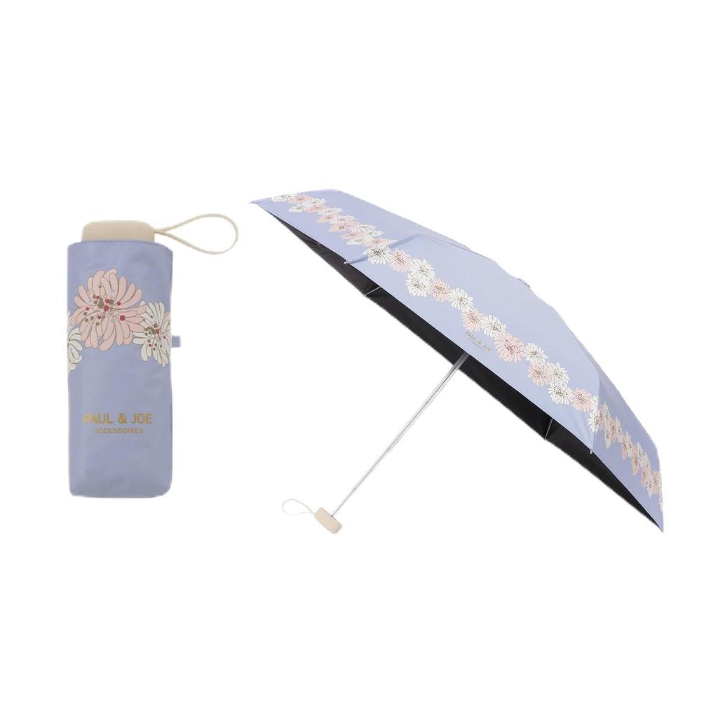 PAUL JOE ACCESSOIRES Folding Heat UV Web Chrysanthemum 12133 Chrysanthemum Blue & (Paul & Joe) All-weather Umbrella, Umbrella, Sunshade, Shielding,