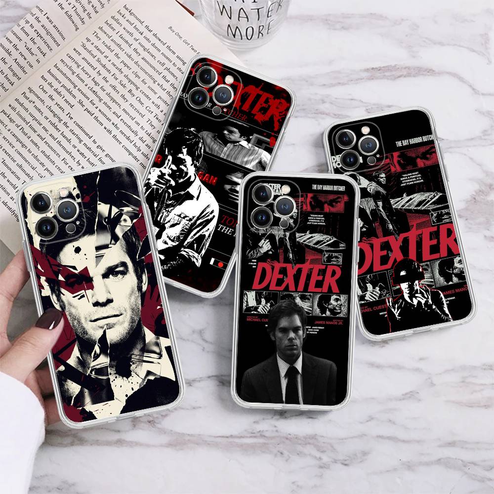 Dexter Morgan For IPhone 17 16 15 14 13 12 11 Pro Max Plus Transparent Soft TPU Phone Cover