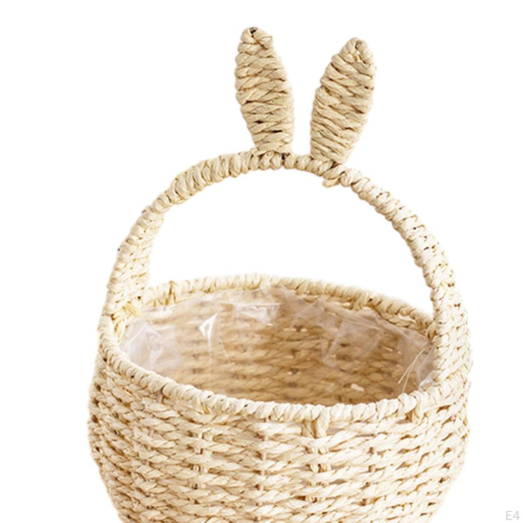 Easter Eggs Candies Gift Storage Basket 18x28cm Cute Decoration Multifunctional for Egg