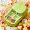 Easy Release Ice Cube Maker 8 Grid Ice Molds Storage Box Multi-Function Ice Freezer  Kitchen Gadget