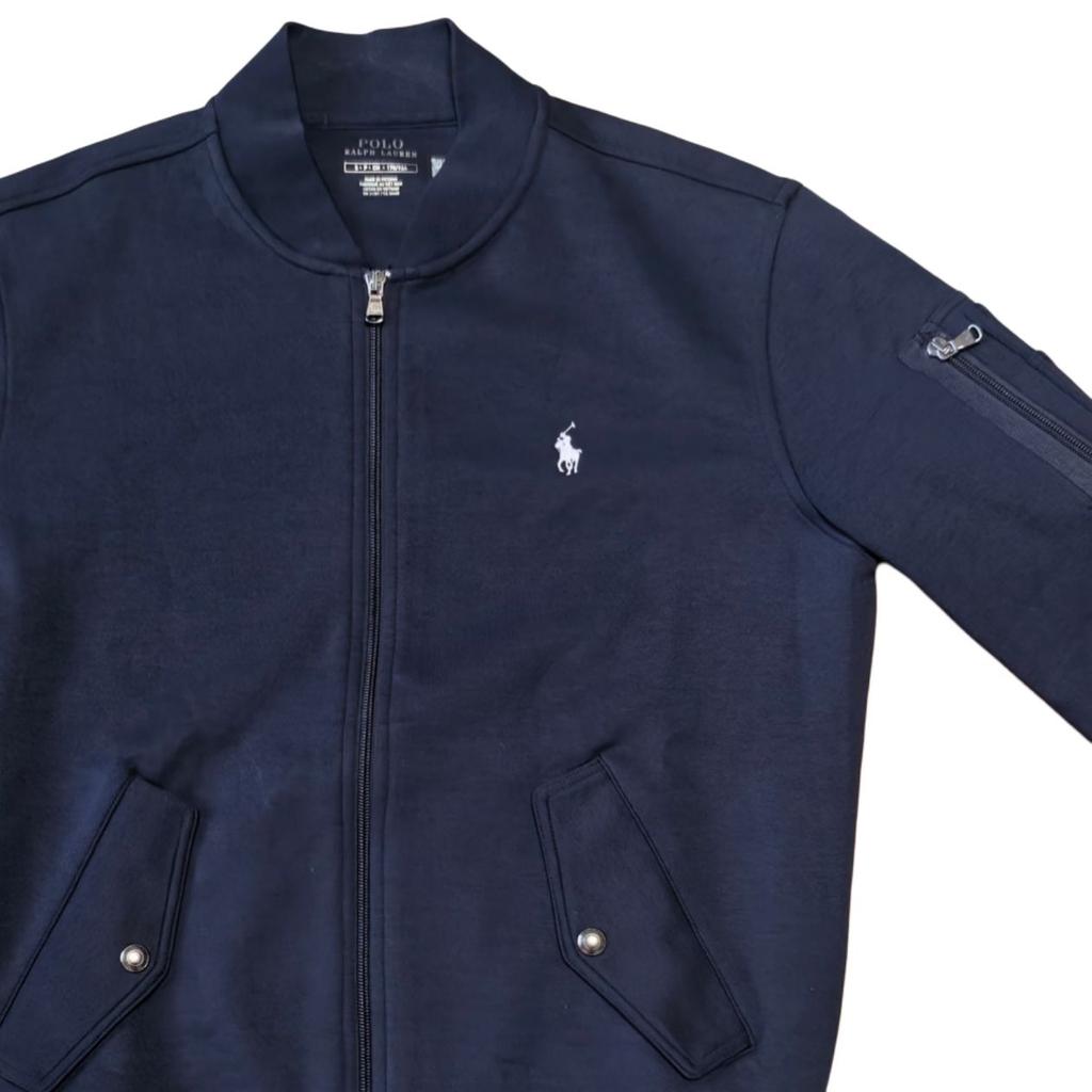Polo Ralph Lauren Logo Embroidered Reversible Knit Zip-Up Long Sleeve Jacket Men Jackets 710881521-007