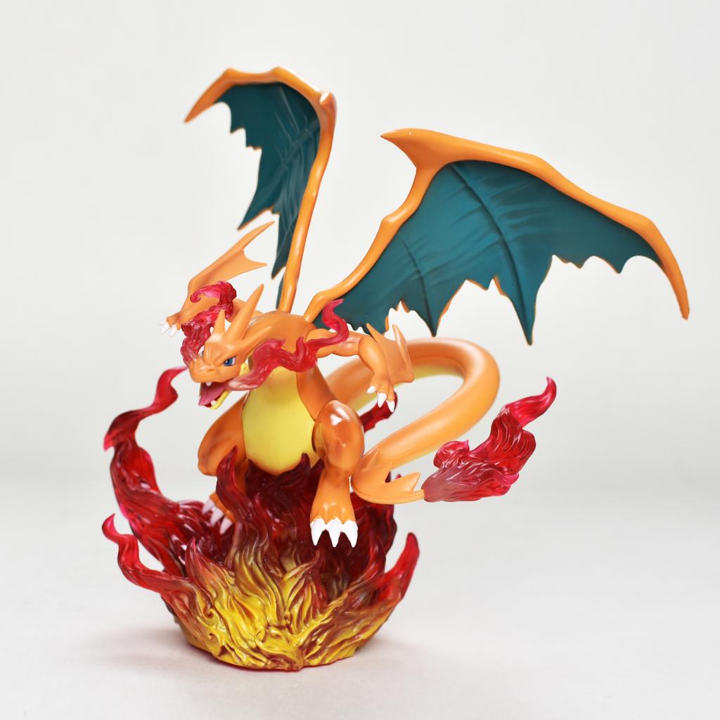 Anime Pokemen Figure Mega Charizard Y Action Figure Pvc Statue Desktop Ornament Collection Model Toys Gifts