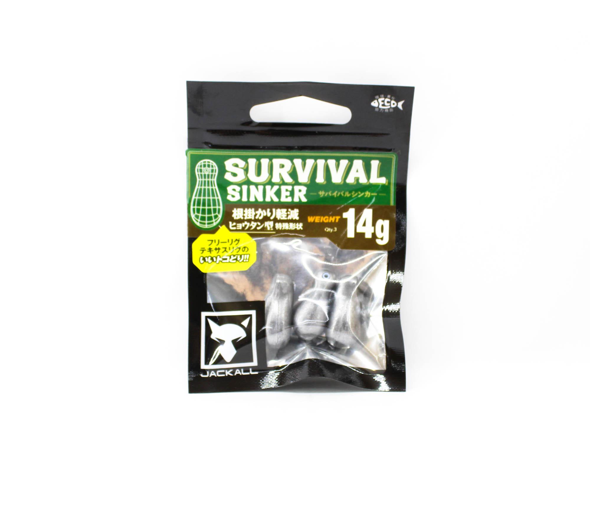 

Jackall Survival Sinker 14 grams 3/Pack 14G/3Pcs (6835)
