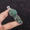 Cuprite Chrysocolla Pendant 925 Sterling Silver Pendant Gemstone Jewelry Vintage Pendant Handmade Ethnic Pendant Gift For Mom Dainty Jewelry