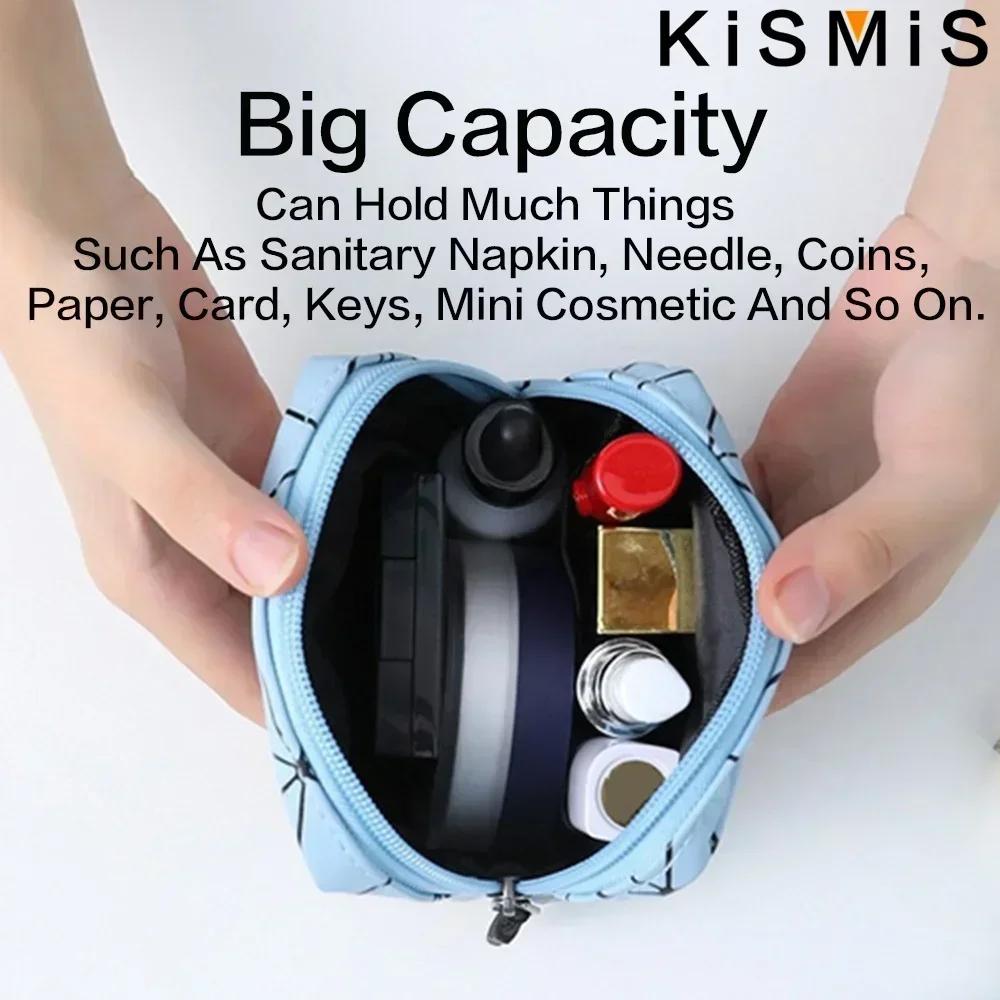 PU Skórzana Torba do Przechowywania Podpasek Wodoodporna Podkładki Przenośna Kosmetyczka Ciocia Bagaż Podręczny Portmonetka Mała Torba