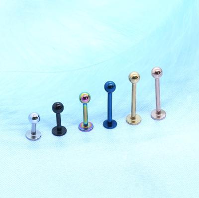 Klassisches Edelstahl Multi-Color Körperpiercing Schmuckset (Lippe, Augenbraue, Zunge)