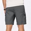 Men's Summer Solid Color Casual Multi-Pocket Sport Cargo Shorts