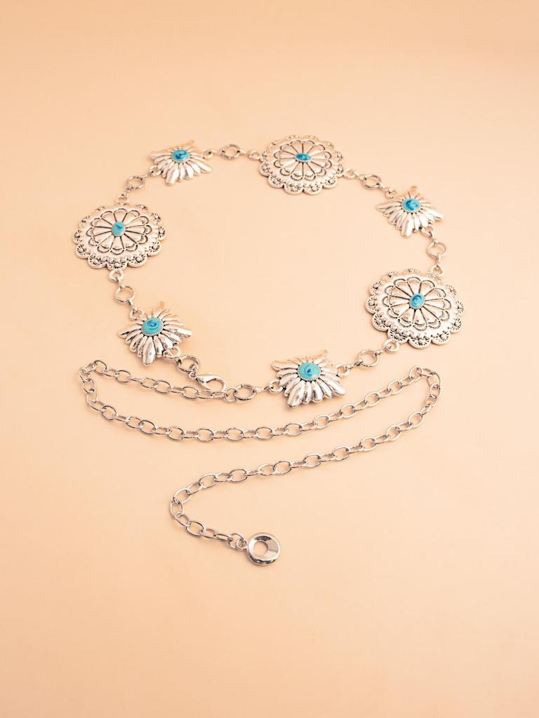 Songhua Stone Ethnic Style Ladies Fashion Waist Chain Accessory