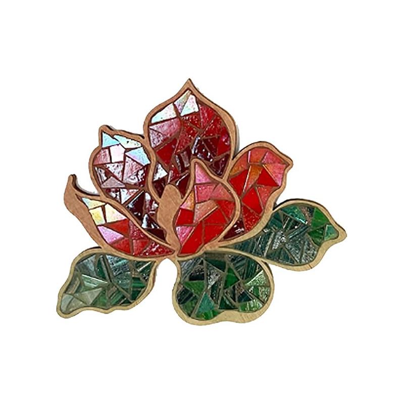 Diy Mosaic Kit,Creativity Diy Mosaic Family Kit,Christmas Feather Home Decor Gifts,Glass Mosaic Arts And Craft Kit For Kids Gift