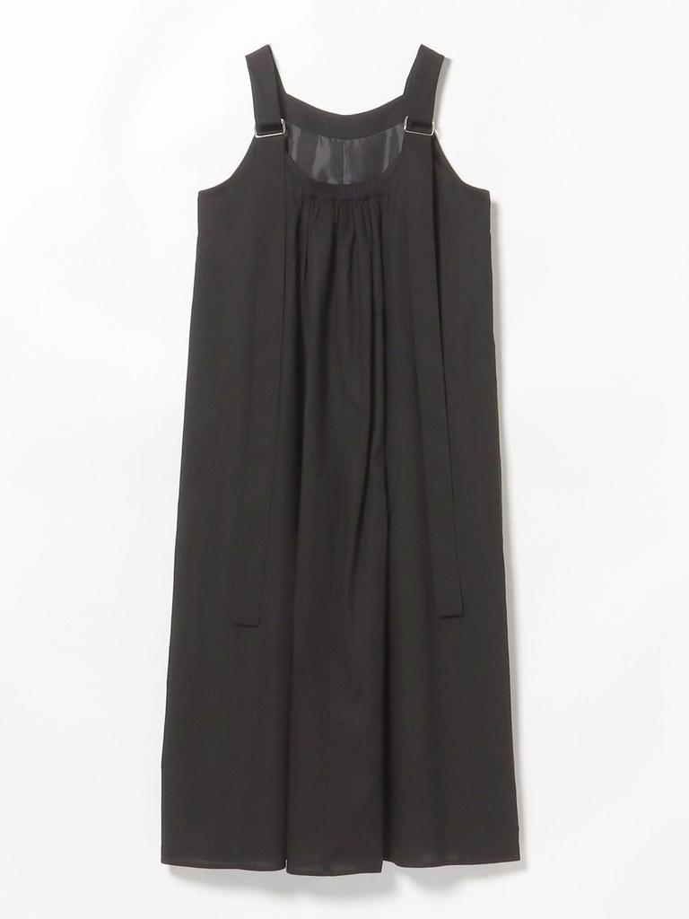 Beams Heart Kang Long Dress One Size Women's O/D OP25S, Black,