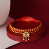 Pet Collar: Hand-Woven Red Rope Necklace with Longevity Lock for Cats and Dogs - Attracts Wealth and Fortune