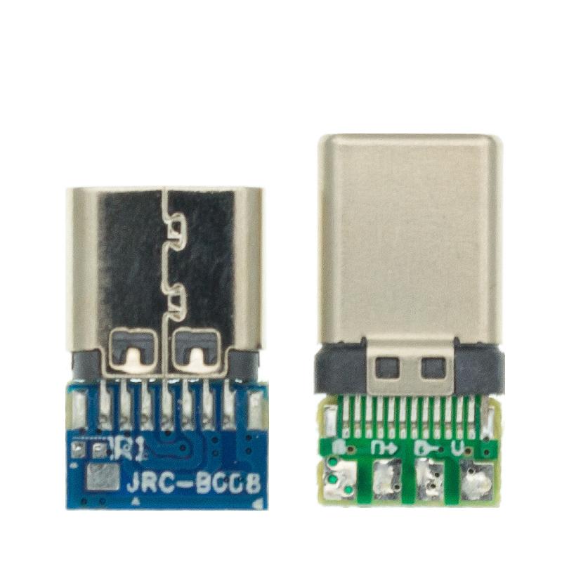 11pcs Receptacle Adapter to Solder Wire & Cable USB 1.1 Type C Connector 11 Pins Male/Female Socket 11 Pins Support PCB Board