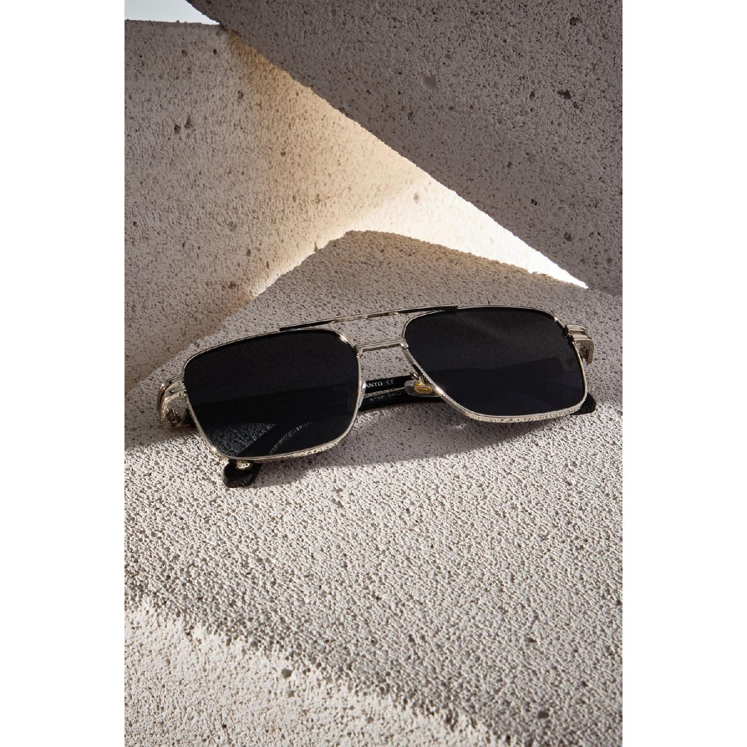 

Nairobi Polarized High Quality Titanium Silver Black Unisex Sunglasses коричневий