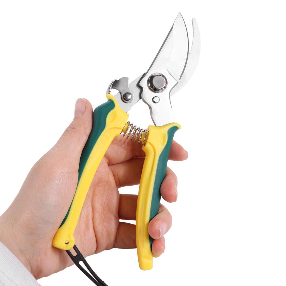 Ergonomic Handle Pruning Shears Stainless Steel Tree Branch Trimmer  Plant Trimming