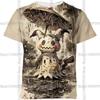 Maglietta Mimikyu Ombra Nera, Maglietta Pokmon, Stampa 3D Anime Asciugatura Rapida Qualità Uomo/Donna Adulti Bambini Top Base Maglietta a Maniche Corte