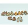 Natural Noreena Jasper Matched Pair Pear Cabochon Loose Gemstone 6 Pair Lot C-3410