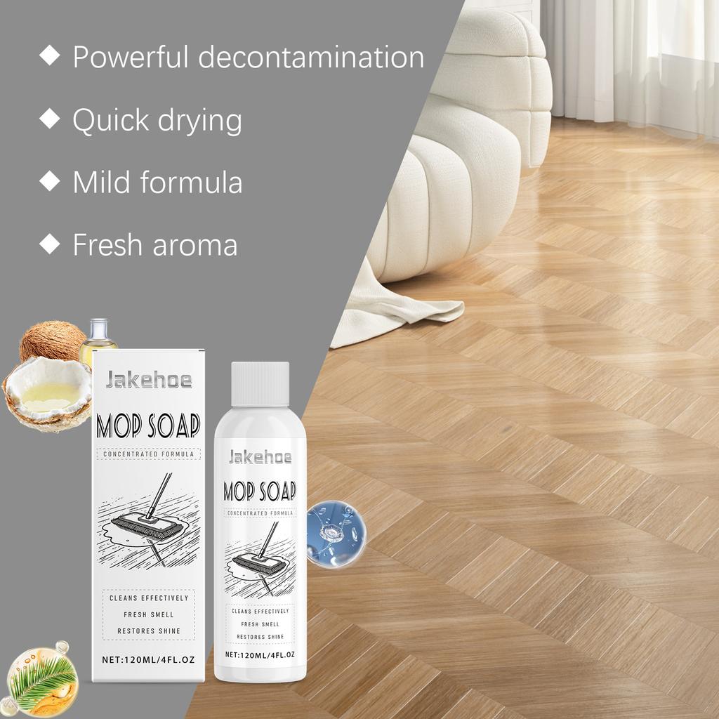 All in One Floor Cleaner Solution Concentrate for Wood Laminate Tile Flooring Daily Mopping Cleaning Shine Renovation Agent