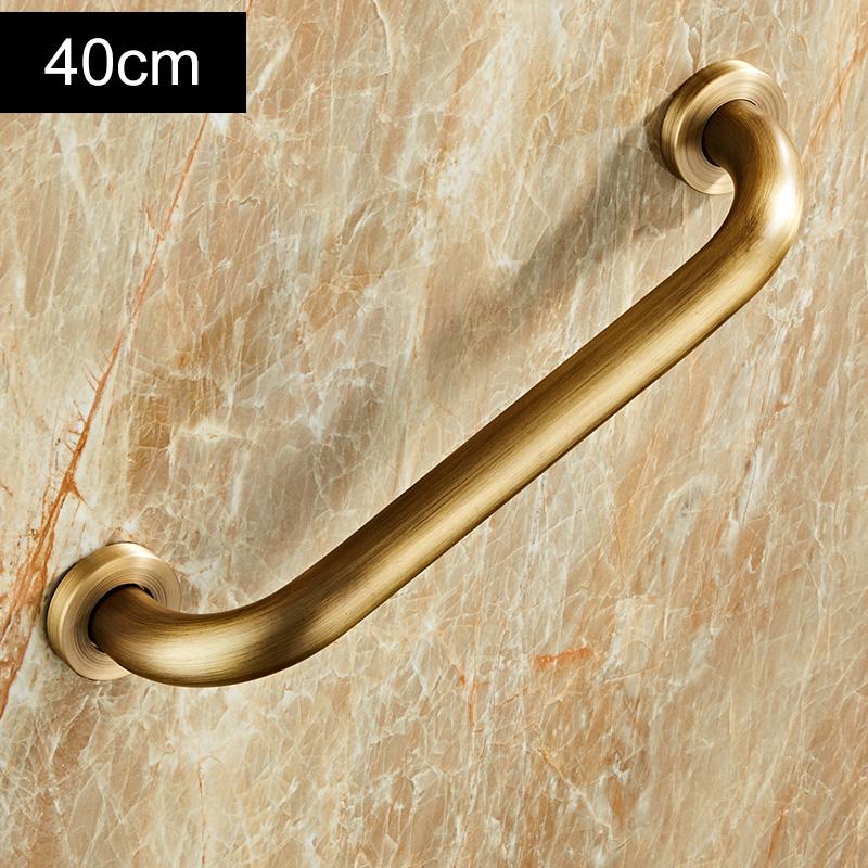 ELLEN Bathroom Safe Grab Bar 30/40/50CM Antqiue Bronze Brass Toilet Handrail Grab Bar Shower Safety Support Handle EL89