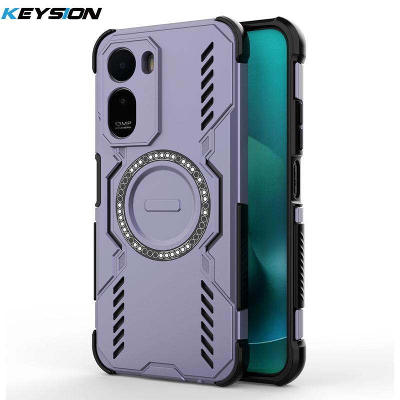 

KEYSION Hollow Heat Dissipation Case for Redmi A7 Pro Silicone+PC Magnetic Cooling Shockproof Phone Cover for Xiaomi Redmi A7Pro for Redmi A7 Pro