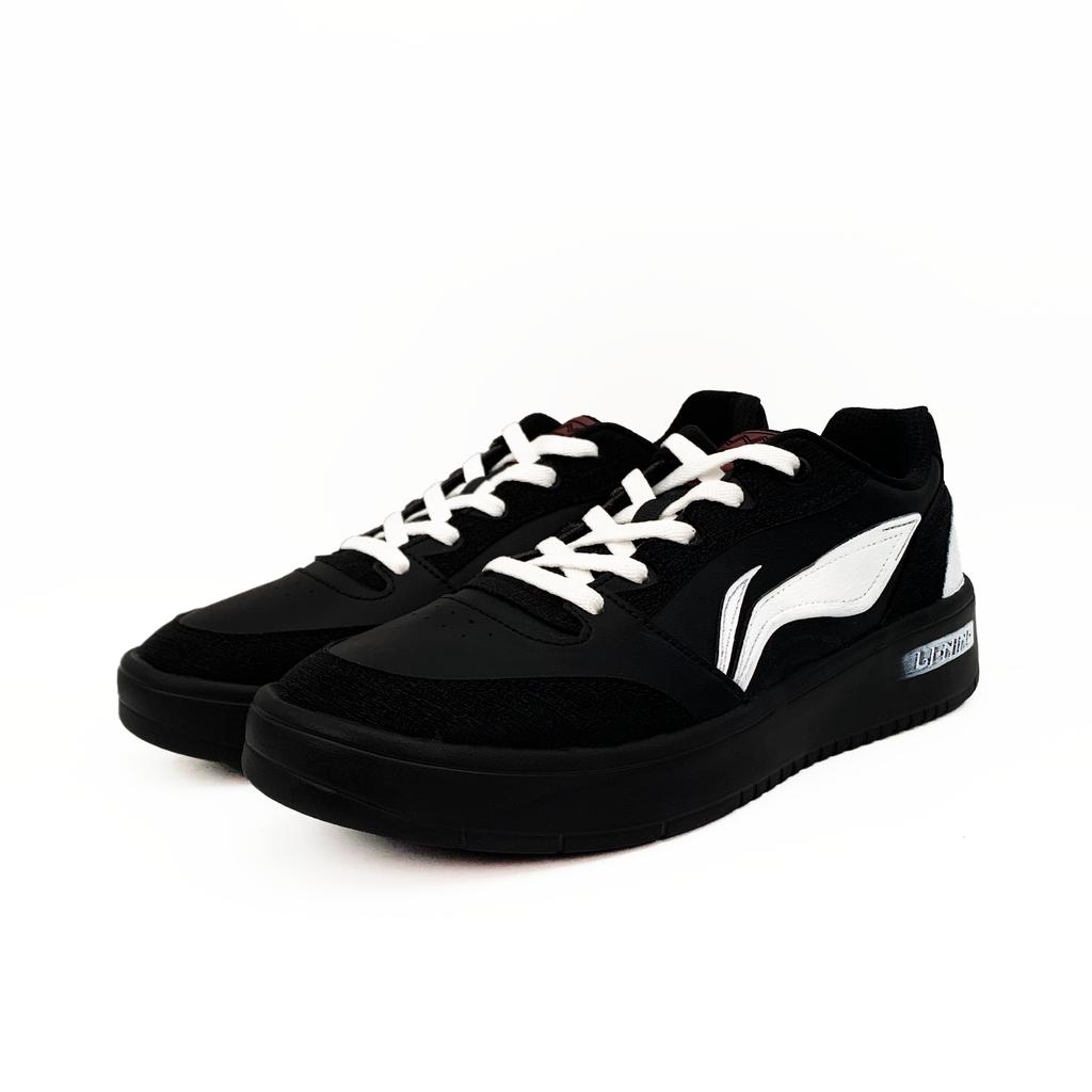 Li Ning Sycee V3 Slip Resistant Abrasion Resistant Balance Low top Skateboard Shoes Men's Black White AGCV107-1(team952-)