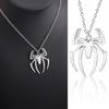 Simple Stainless Steel Spider Pendant Necklace for Men and Women Fashion Party Jewelry Gift