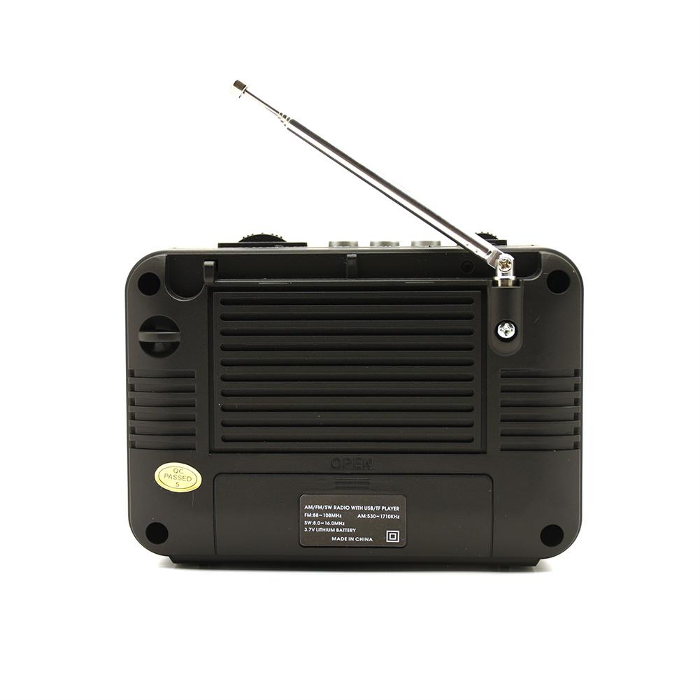 Portable Radio Am Fm Sw Rechargeable Radio With LED Flashlight Built In Speaker Reception Compatible For J19BT