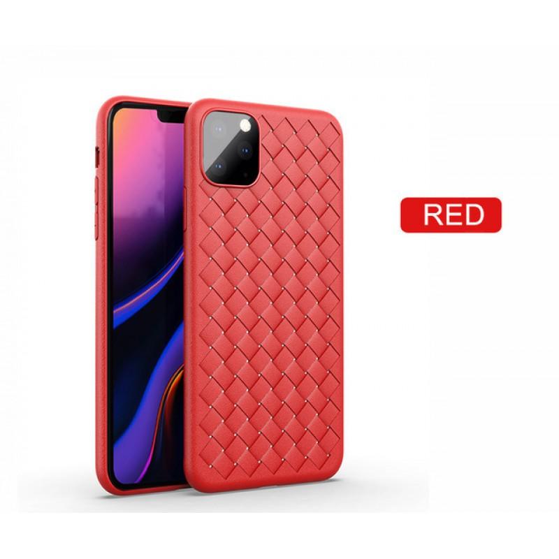Slim TPU Phone Case With Braided Texture IPhone 12 11 Pro XS XR X 7 8 SE 2020 Anti-Slip Shockproof Back Cover