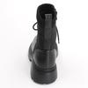 JILL STUART SHOE Fashion Boots, Lace-Up Quilted Short Boots 6591, Black