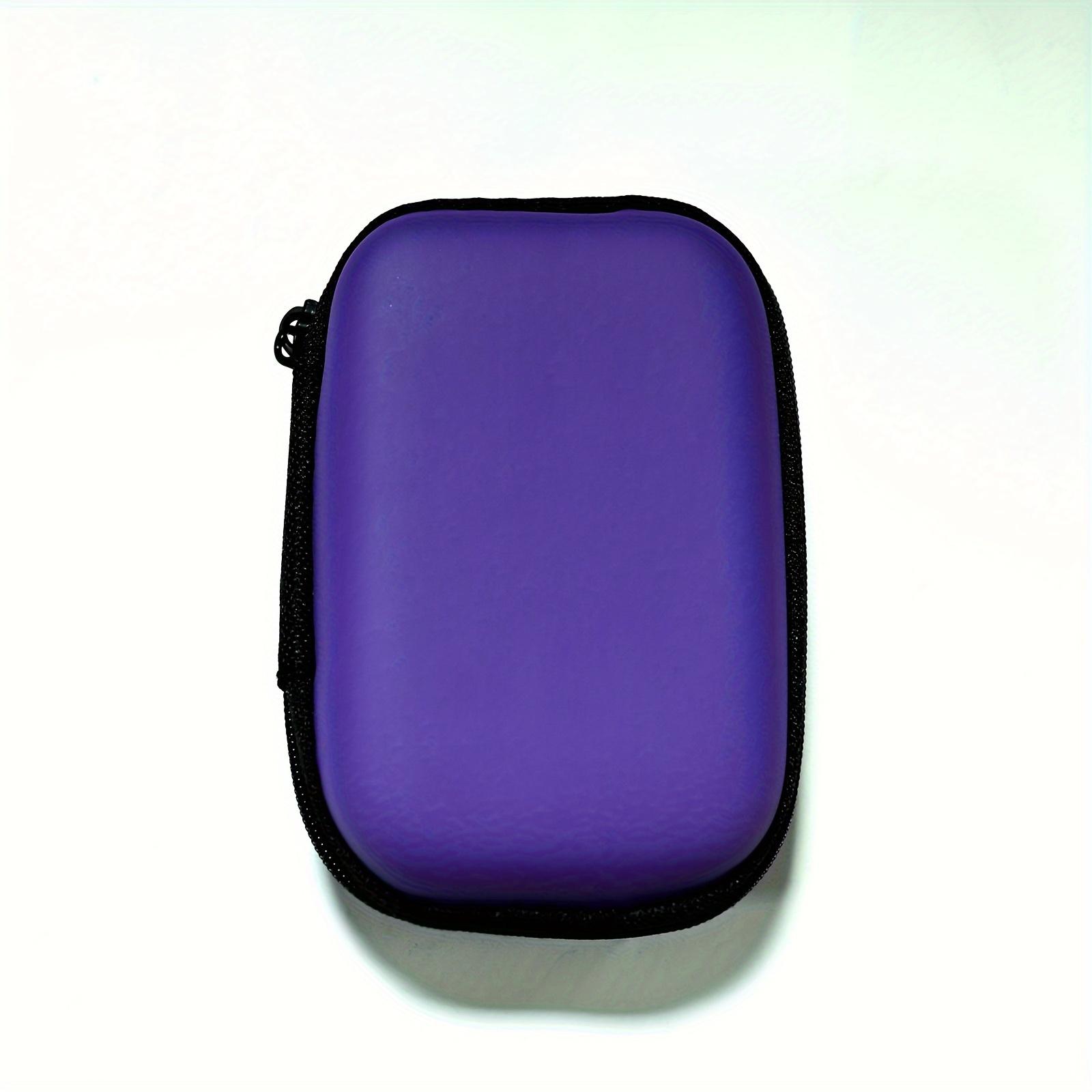 

Сумка для хранения зарядного кабеля для мобильного телефона, портативная коробка для хранения наушников фиолетовый