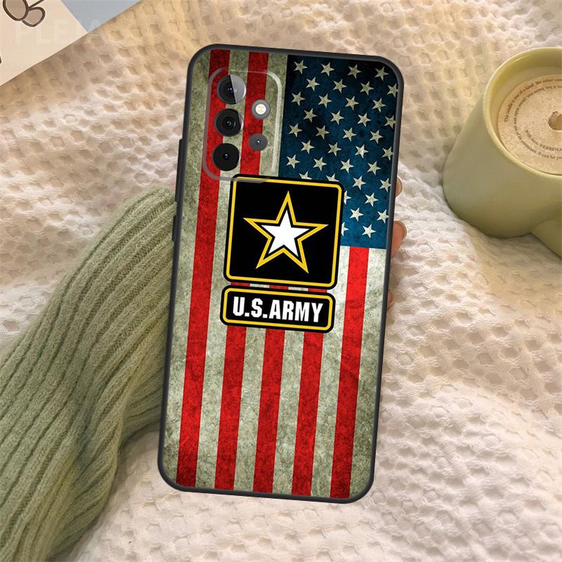 U.S Army Flag Case For Samsung Galaxy A55 A06 A05 A36 A26 A16 A54 A34 A14 A22 A32 A52 A35 A15 A53 A13 A56